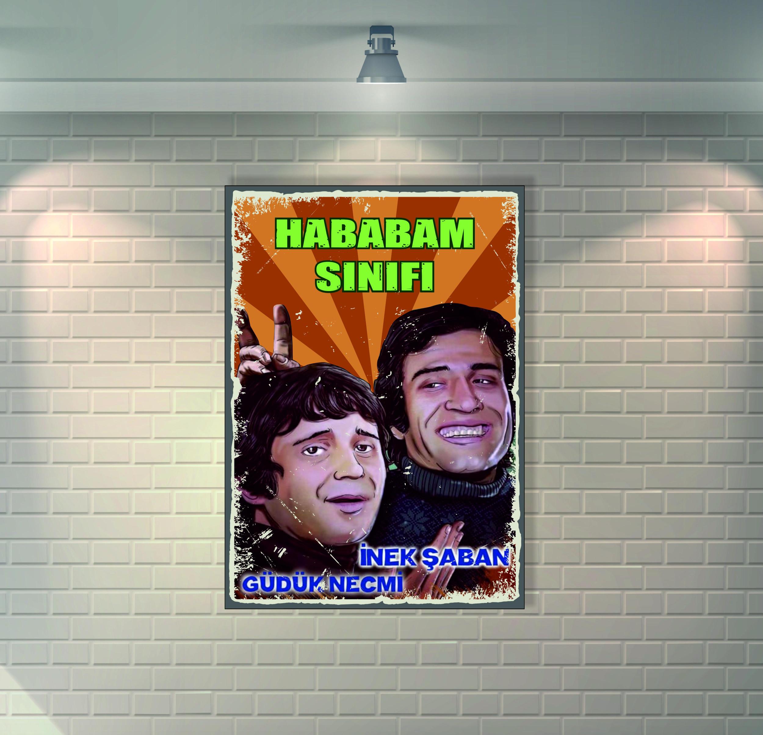 Hababam%20Sınıfı%20Güdük%20Necmi%20ve%20İnek%20Şaban%20Retro%20Ahşap%20Poster%20