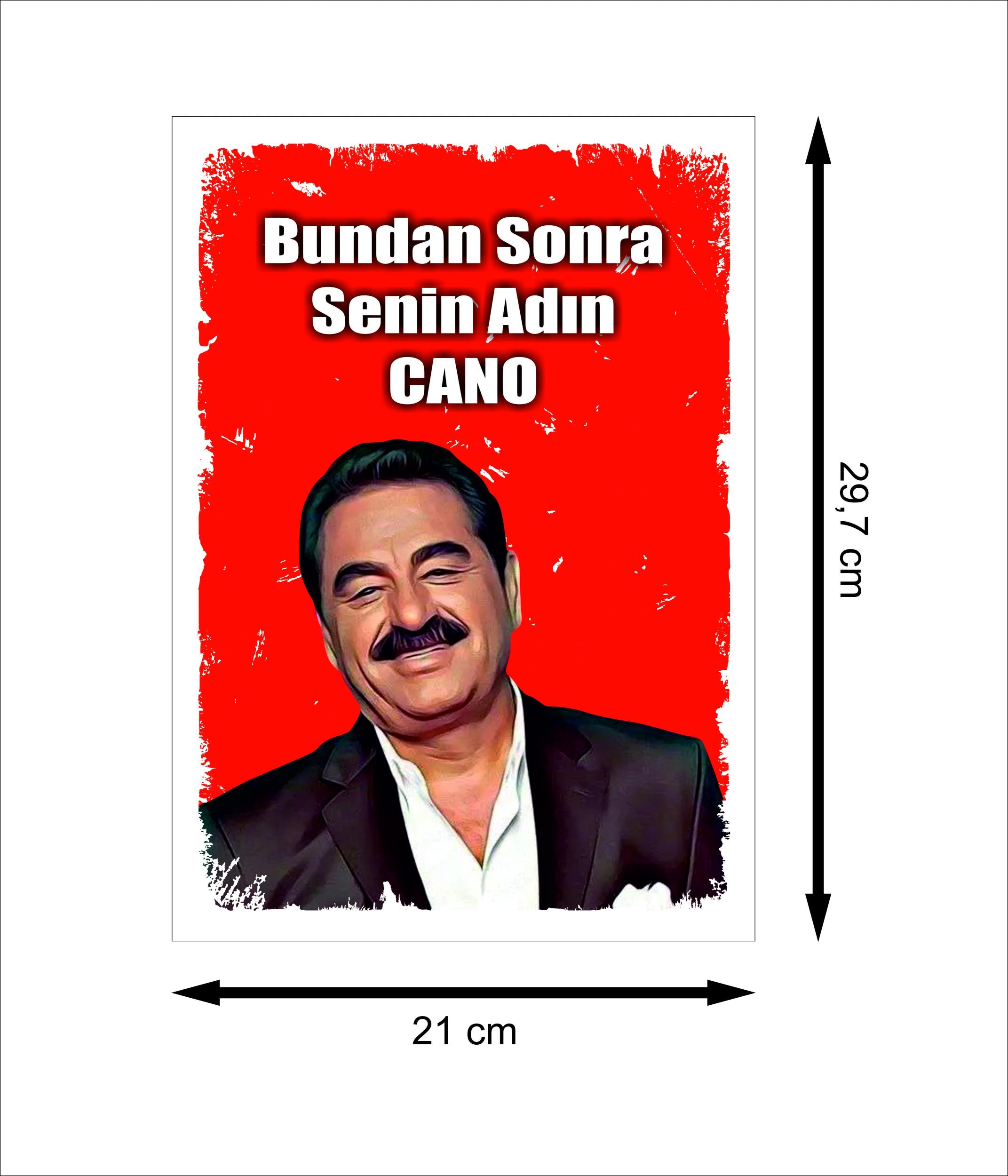 İbrahim%20Tatlıses%20Bundan%20Sonra%20Senin%20Adın%20Cano%20Retro%20Ahşap%20Poster%20