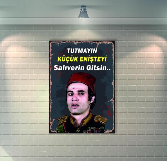 Kemal Sunal Retro Ahşap Poster / Duvar Dekorasyon