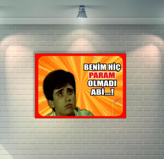 Küçük Emrah Retro Ahşap Poster / Duvar Dekorasyon